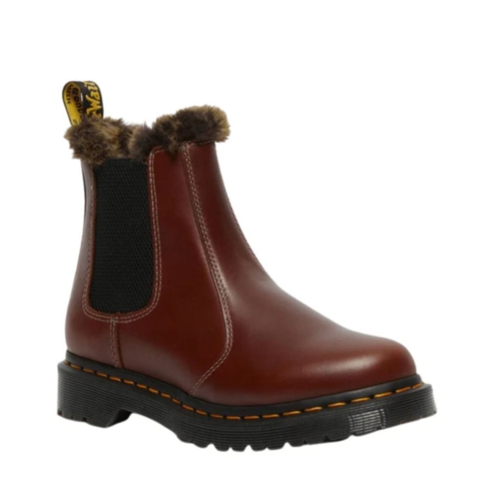 Dr. Martens Leonore Faux Fur Lined Lug Sole Chelsea Boot - Picture 5 of 12